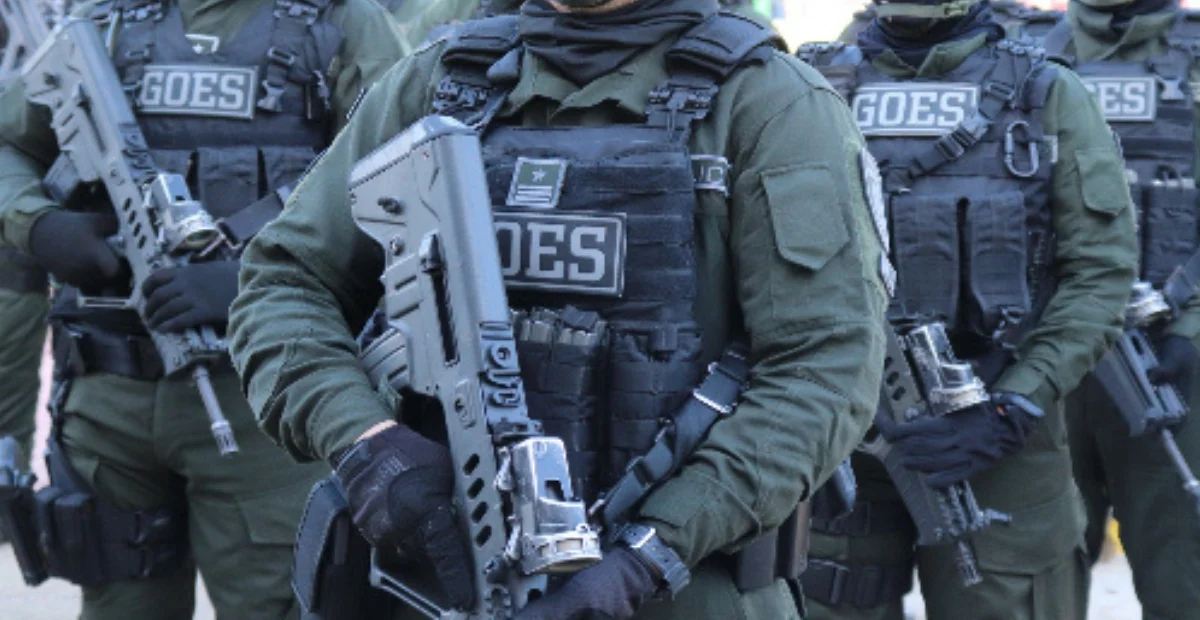 Unidades del Grupo de Operaciones Especiales (GOES), que adelantaban labores de control y verificación, sostuvieron un intercambio de disparos con los individuos. Foto: cortesía.