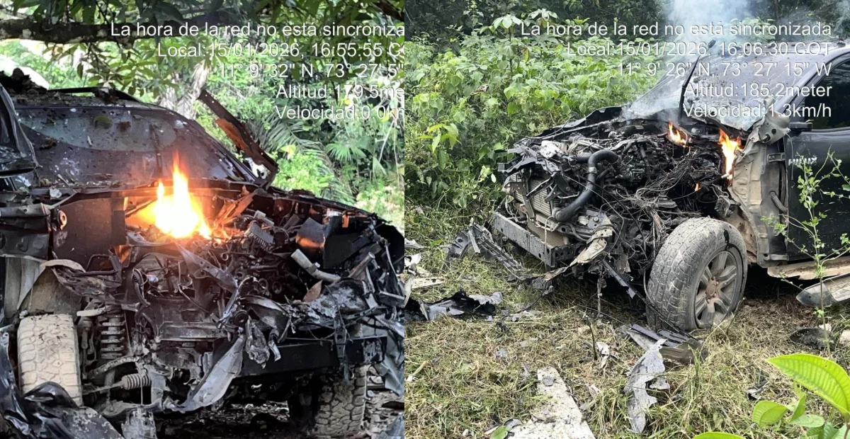 Equipo de Explosivos y Demoliciones del Ejército Nacional destruyó de manera controlada los vehículos que contenían explosivos, hallados tras combates con Los Pachenca. Foto: cortesía.