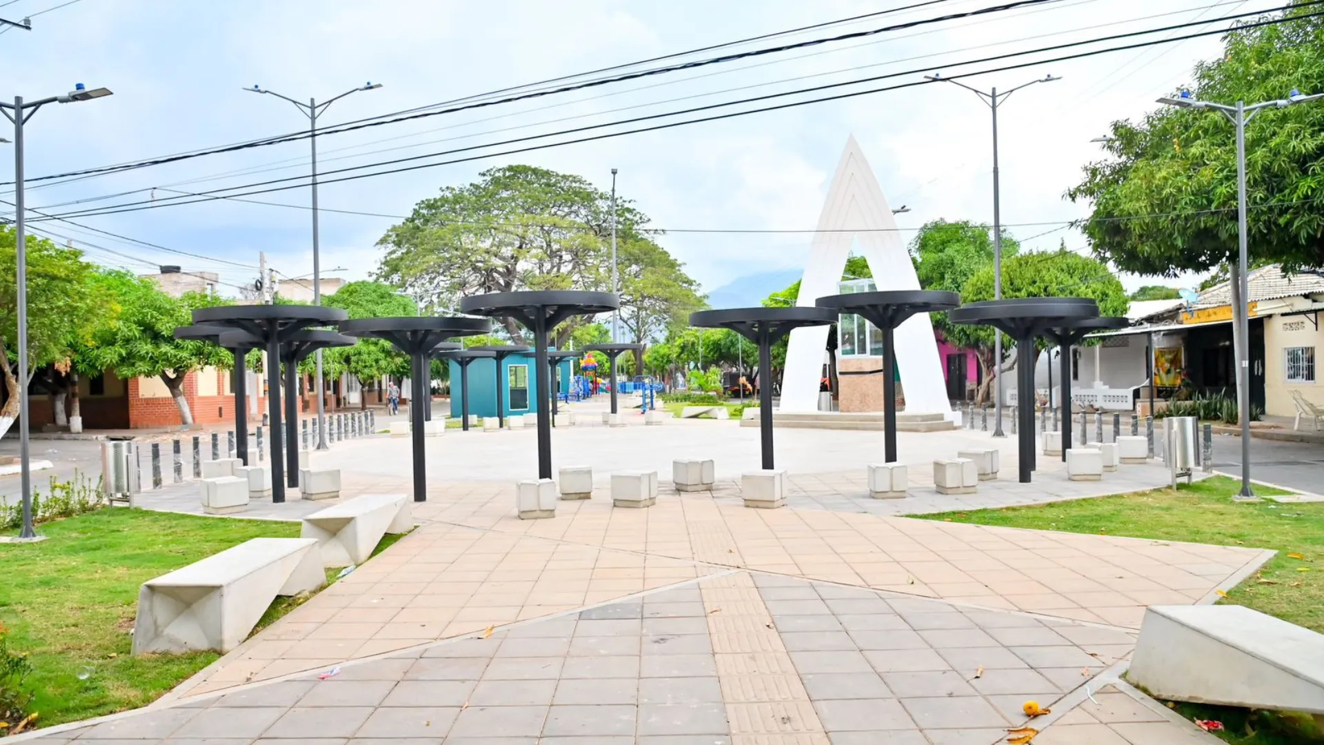 El renovado parque del barrio El Carmen ya está al servicio de la comunidad.