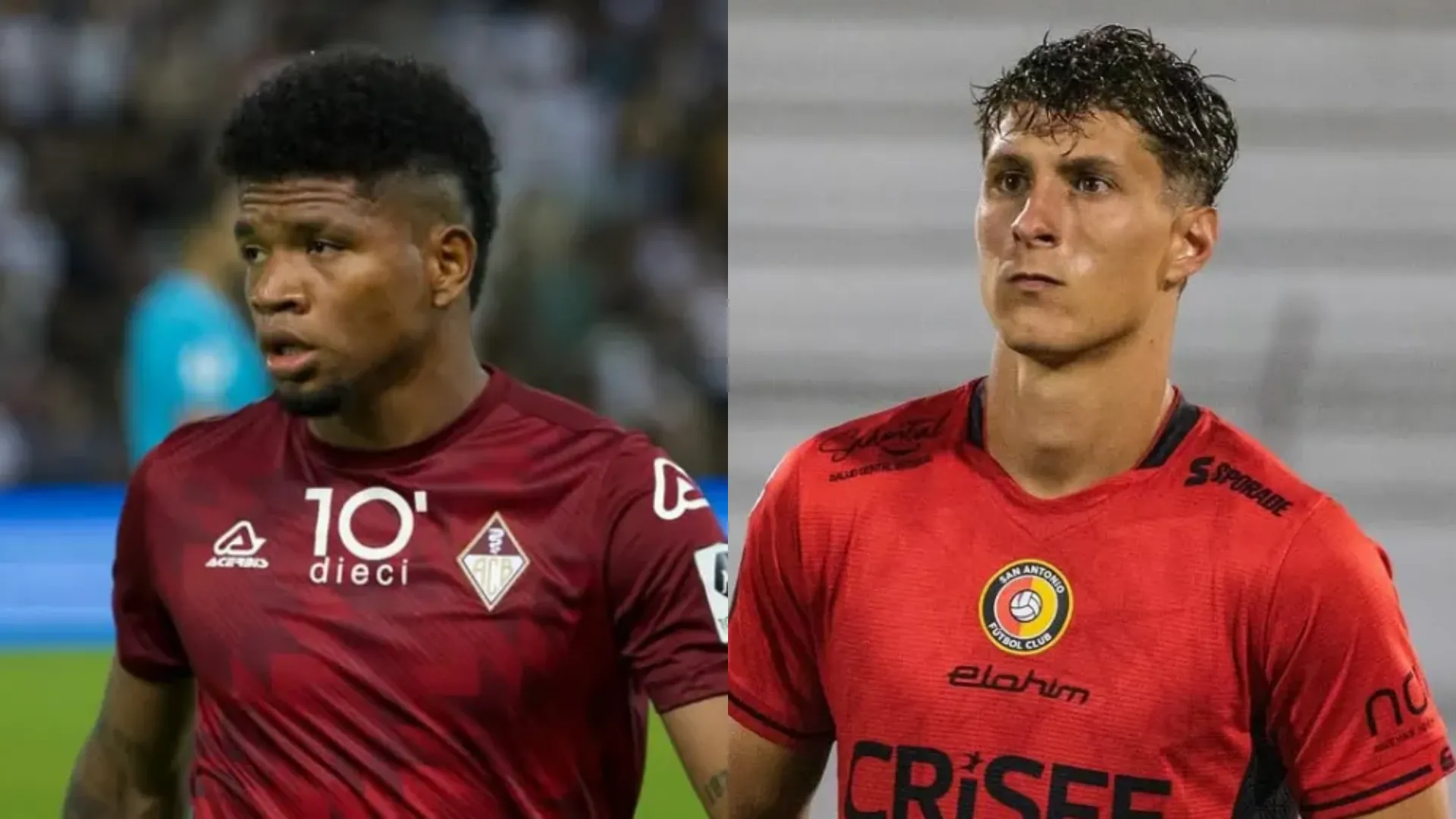 Jhildrey Lasso (izquierda) y Francesco Fiorelli están cerca de llegar a Alianza Valledupar.