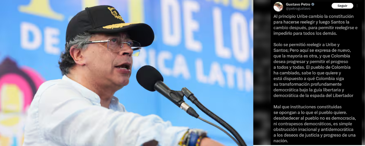 El jefe de Estado sostuvo que “Colombia ha cambiado” y que existe una mayoría ciudadana que, a su juicio, respalda un proyecto.