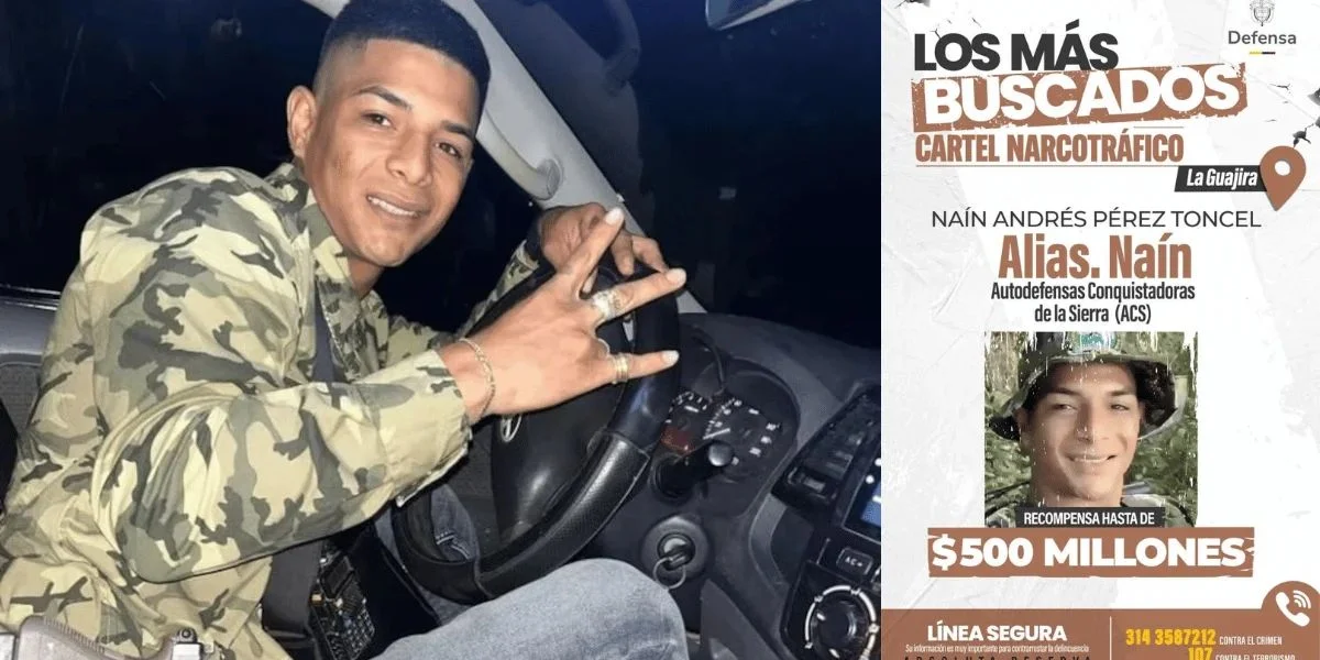 El ministro de Defensa informó sobre una recompensa de hasta 500 millones de pesos por información que conduzca a la ubicación y captura de alias ‘Naín’. Foto: cortesía.