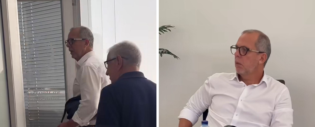 Alfredo Saade en las oficinas de la Fundación del Festival de la Leyenda Vallenata. Foto: Redes sociales