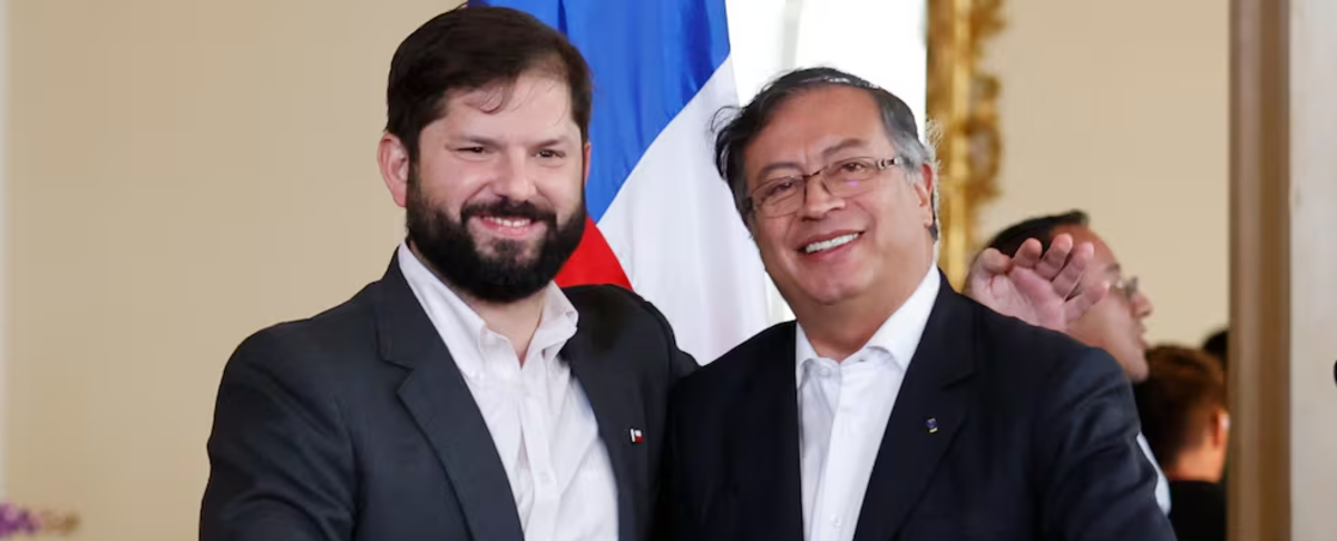 Gabriel Boric, presidente de Chile, y Gustavo Petro, presidente de Colombia.