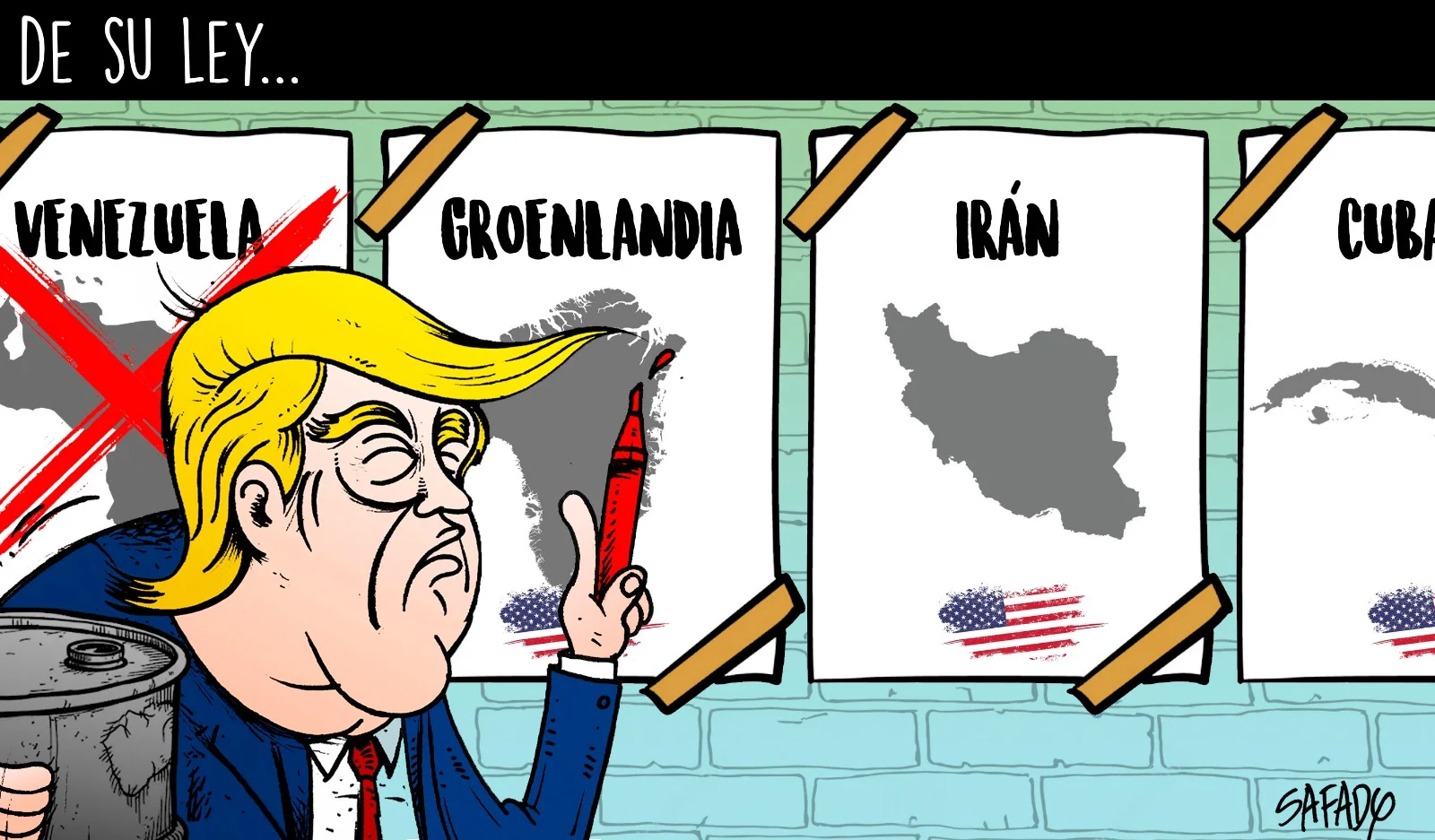 Caricatura de Safady del 13 de enero.