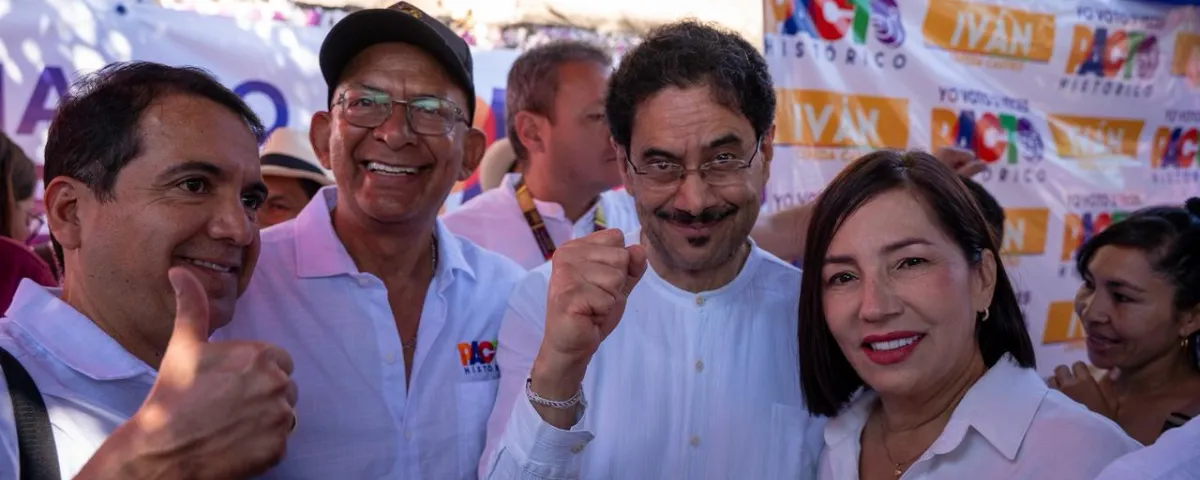 Iván Cepeda durante su visita a Valledupar, donde lanzó fuertes críticas contra los clanes políticos del Cesar.