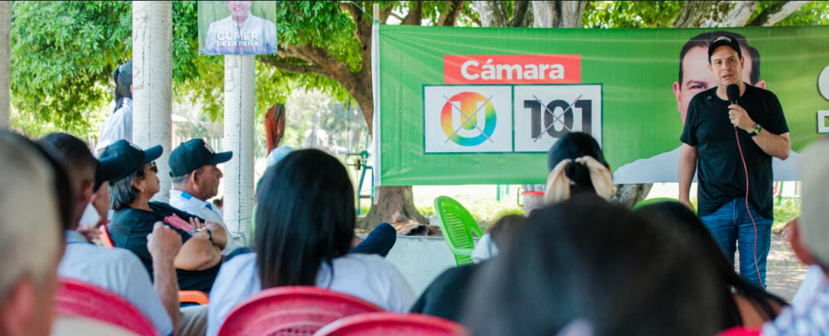 Gumer De La Peña emprendió una nueva gira que lo lleva del Norte al Centro y del Centro al Sur del departamento.
