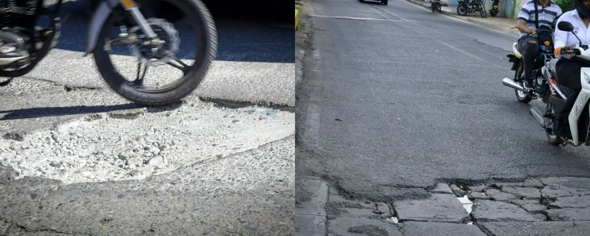 Huecos y deterioro vial ponen en riesgo la movilidad y la seguridad de conductores en Valledupar.