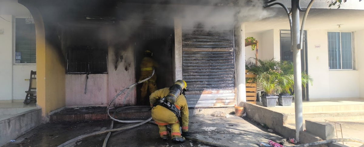 Incendio en una vivienda de la Urbanización Don Miguel.