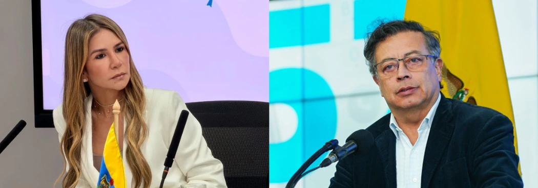 web-Elvia Milena Sanjuán y el presidente Petro.