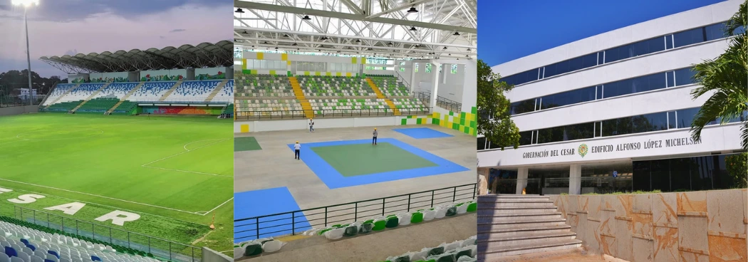 web-La Gobernación contrató la construcción y remodelación de nuevos escenarios.