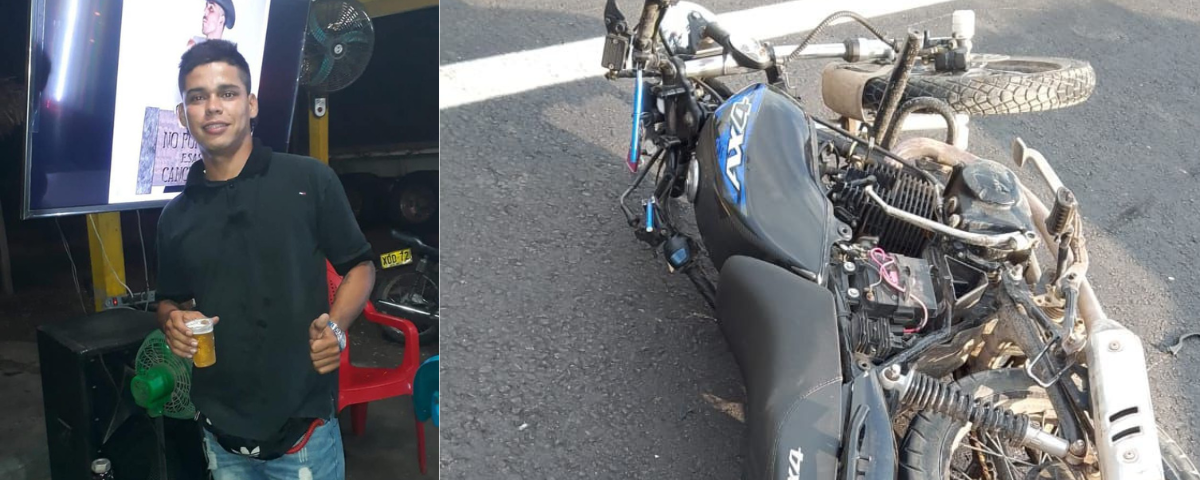 De acuerdo con el reporte oficial, tras el fuerte impacto el joven fue trasladado a la Clínica Médica de Aguachica, donde falleció debido a la gravedad de las heridas.