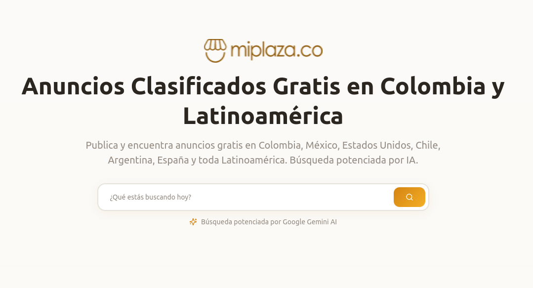 MiPlaza.co integra inteligencia artificial Gemini en plataforma de clasificados