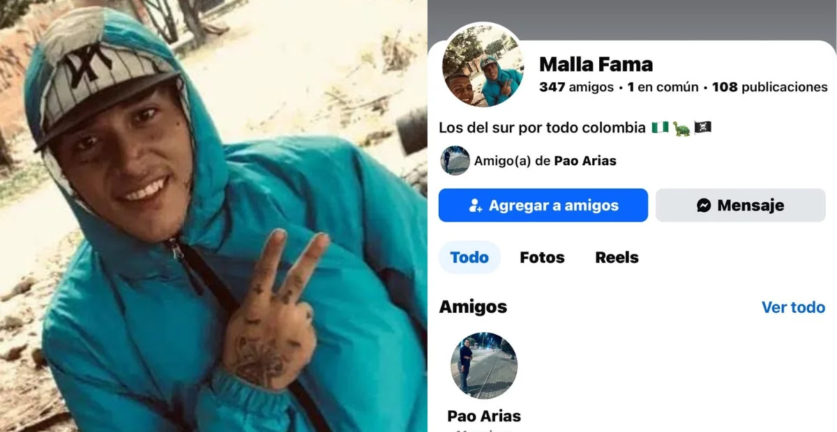 La hermana de la víctima difundió imágenes del rostro de quien sería el presunto agresor, identificado como Yuzeth Camilo Osorio Pérez, compañero sentimental de Paola Arias. Foto: cortesía.