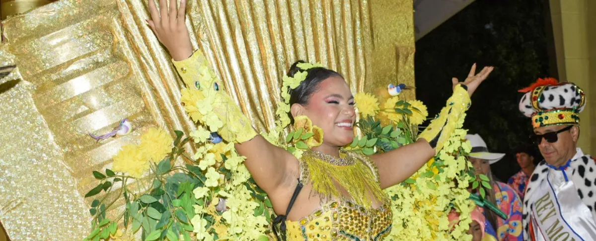 Laura Ortega, del barrio Santa Rosa, fue elegida como Reina del Carnaval 2026 y designada Reina Central 2027. Said Armenta/EL PILÓN.