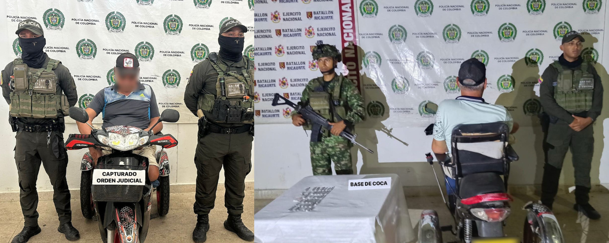 En medio del procedimiento, le hallaron 40 papeletas de bazuco listas para su comercialización.