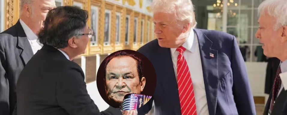 El presidente de Estados Unidos Donald Trump y el presidente de Colombia Gustavo Petro.