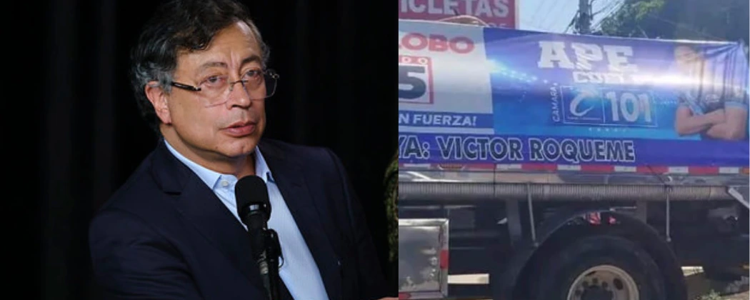 Web-El presidente pidió a la Policía Nacional detener los vehículos que llevaran publicidad.web