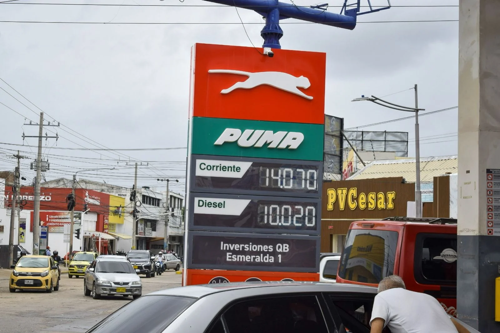 Estación de gasolina Puma.
