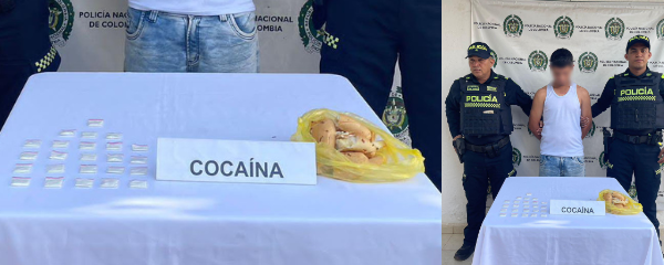 Al destaparlos, hallaron en su interior 24 dosis de cocaína cuidadosamente ocultas.