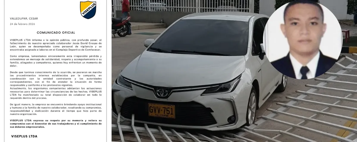 Empresa lamenta muerte de vigilante tras atropellamiento en Valledupar