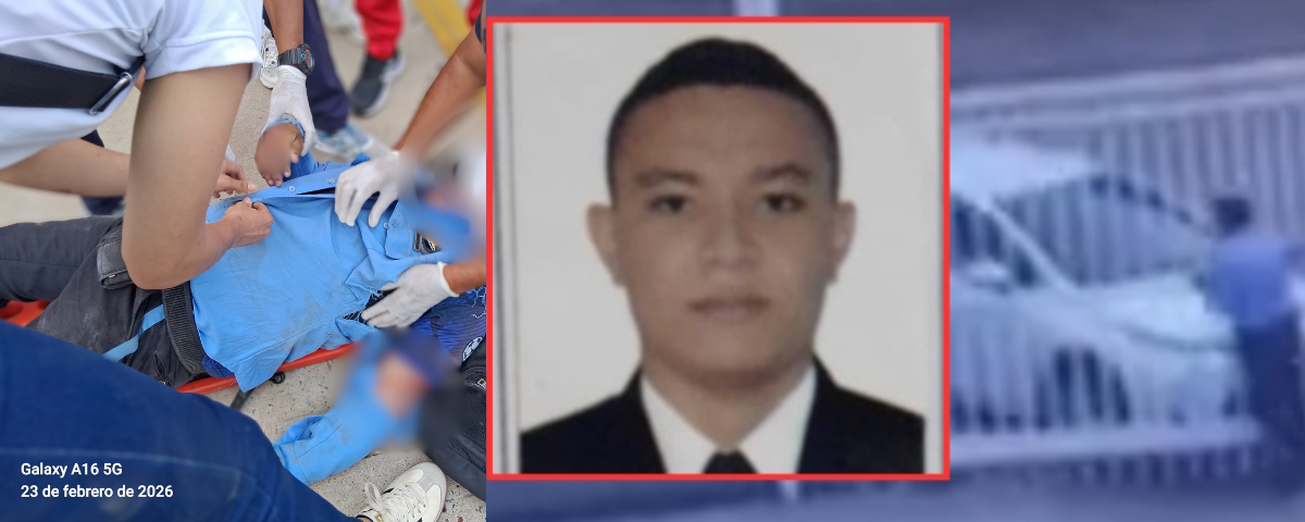 El impacto dejó al vigilante tendido en el suelo con heridas de consideración, lo que obligó a su traslado inmediato a un centro asistencial.