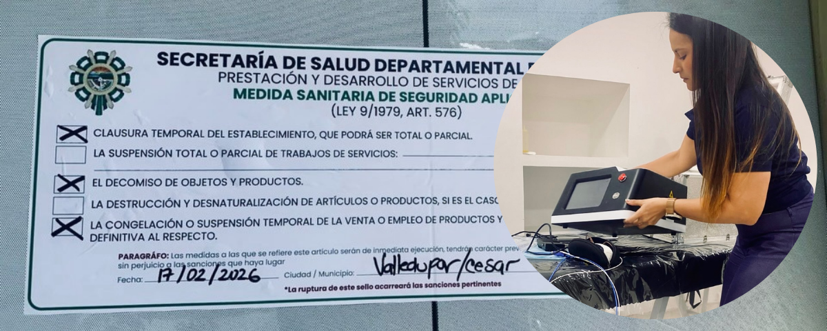 El centro de estética estará cerrado temporalmente.