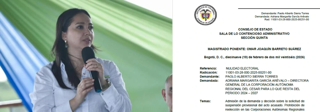 Adriana García, directora de Corpocesar.