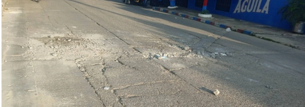 web-Foto referencia de huecos en Aguachica.