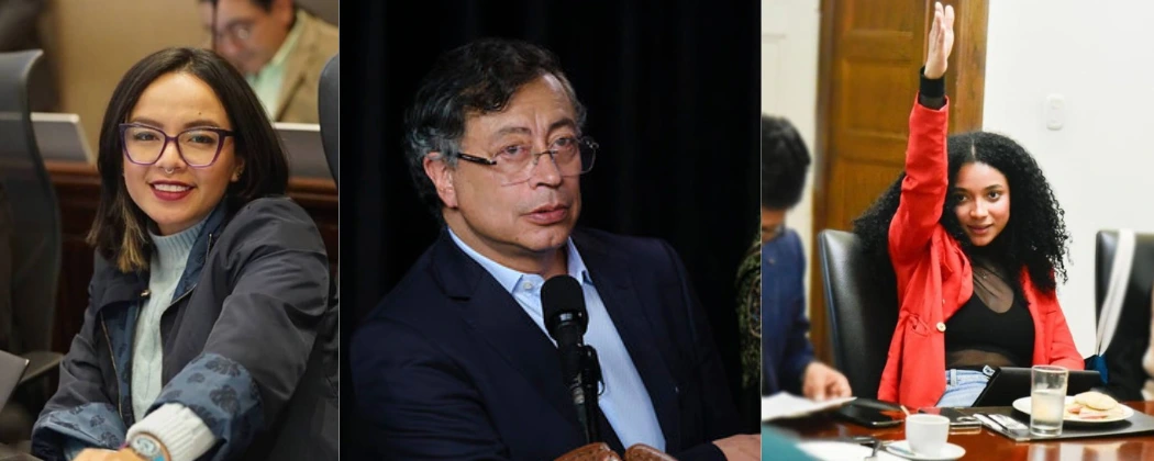 web-Jennifer Pedraza, Gustavo Petro y Juliana Guerrero.