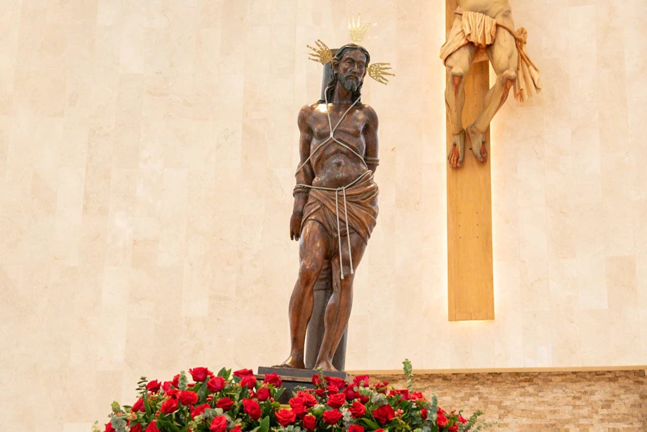 El Santo Eccehomo, patrono de Valledupar, es la imagen de Jesús coronado de espinas y con las manos atadas. Foto: EL PILÓN.