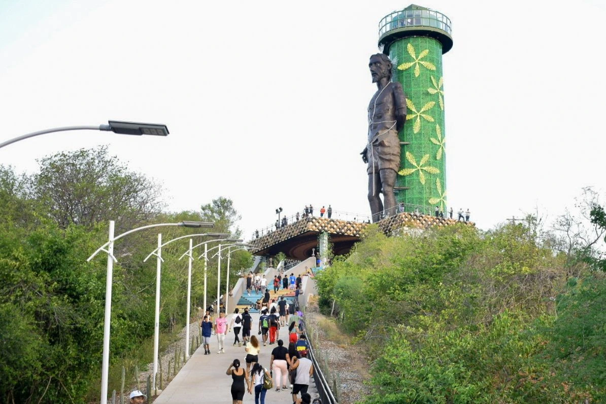 Cerro Santo Ecce Homo, símbolo de fe y deporte en Valledupar, donde el paisaje impresiona tanto como las deudas en seguridad, señalización y acceso para todos. Foto: Said Armenta.