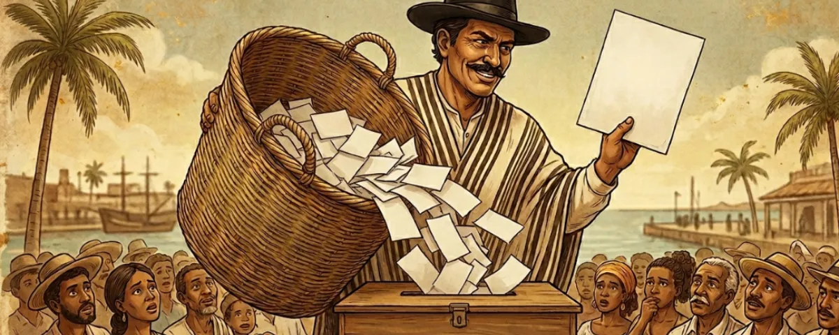 Conferencia sobre el origen del “chocorazo” y su impacto en la historia electoral colombiana.