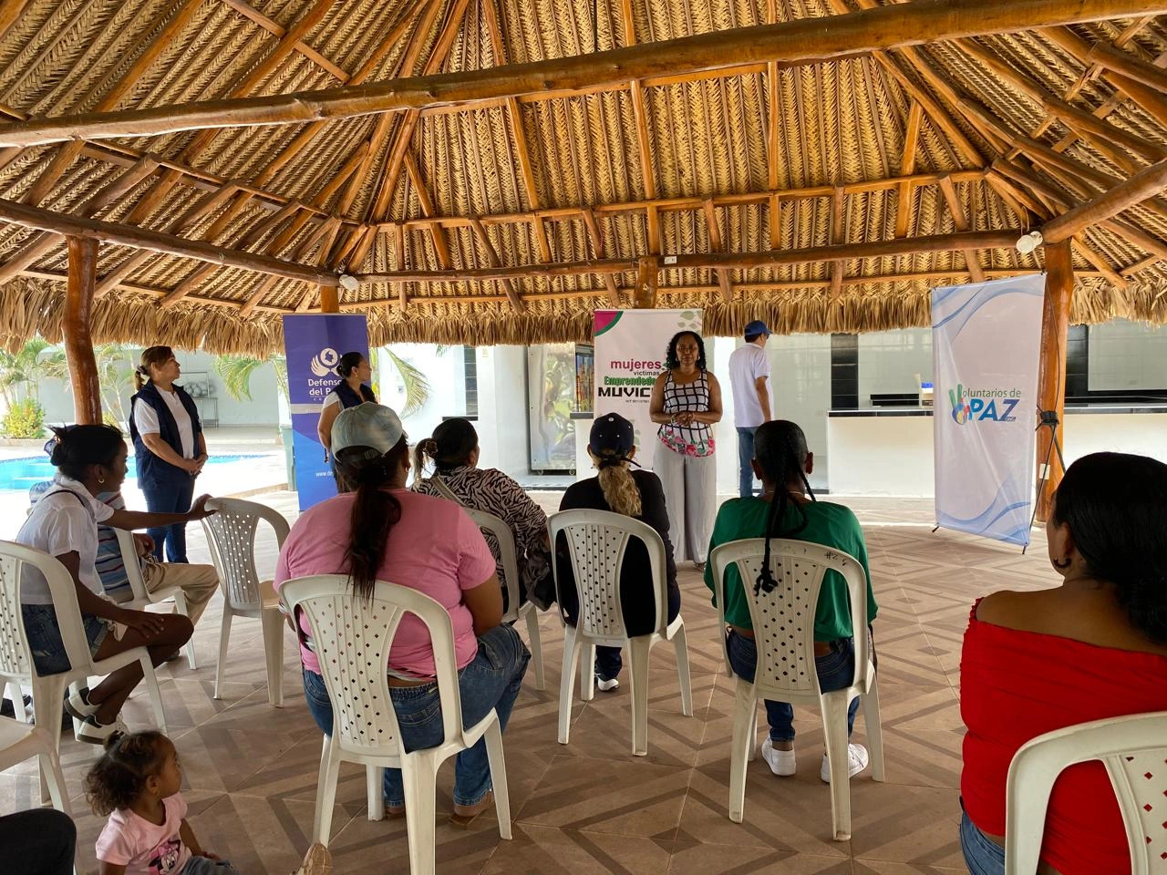 Elcy, lideresa de Agustín Codazzi, acompaña a mujeres y familias víctimas del conflicto armado. Foto: UBPD.
