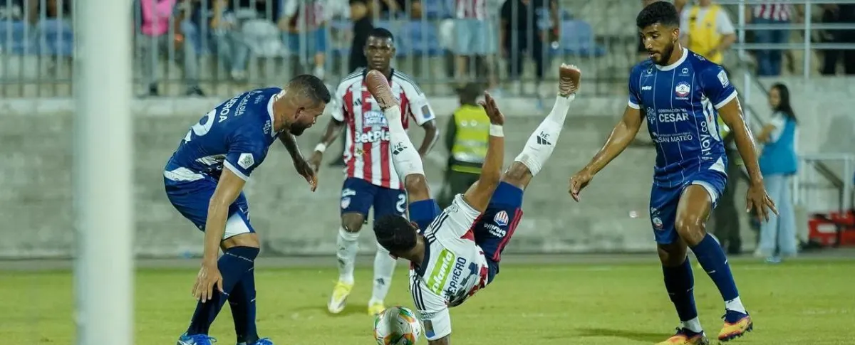 Alianza Valledupar rescató un empate Junior en Barranquilla