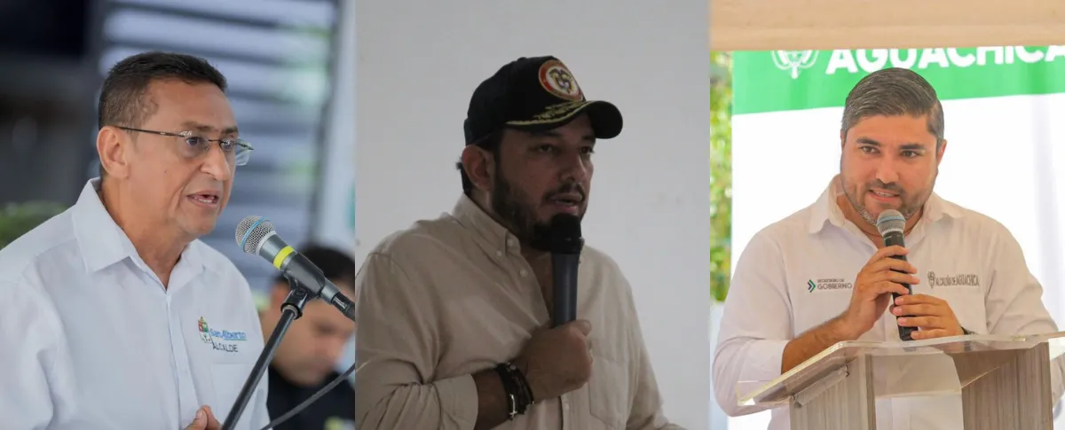 Los alcaldes Edgar Ricardo Díaz (San Alberto), Assad Raish (El Copey) y el alcalde encargado Isaac Felizzola (Aguachica), han sido de los más destacados en el primer trimestre del 2026.