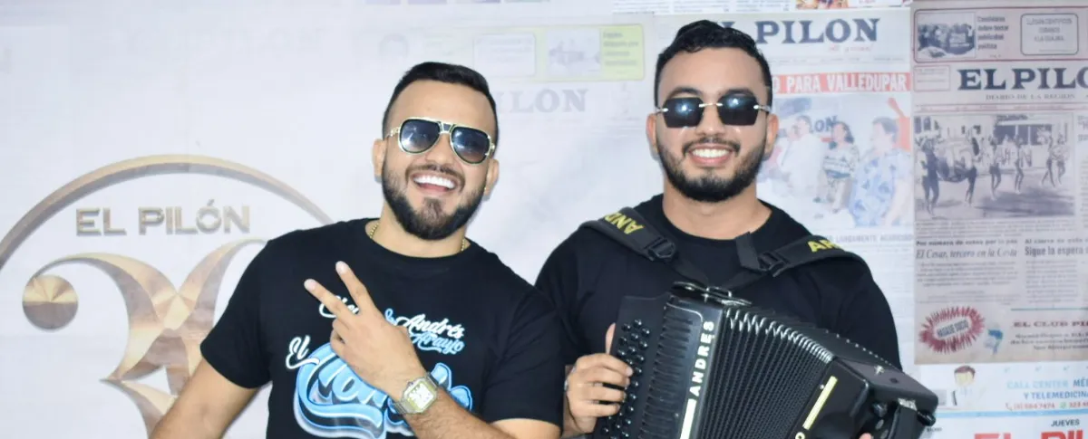 Los artistas vallenatos Checho Bula y Andrés Araújo presentaron ‘El Combo Live’, un proyecto musical grabado en vivo. Foto: Said Armenta.