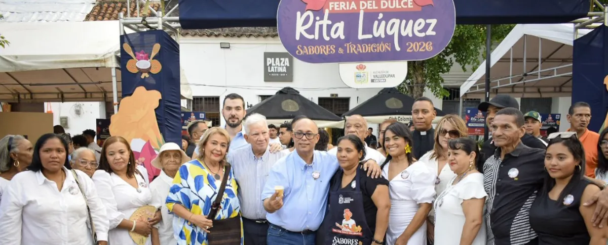 Este domingo 29 de marzo, la Plaza Alfonso López de Valledupar fue testigo del lanzamiento de la Feria del Dulce 2026. Foto: Said Armenta.