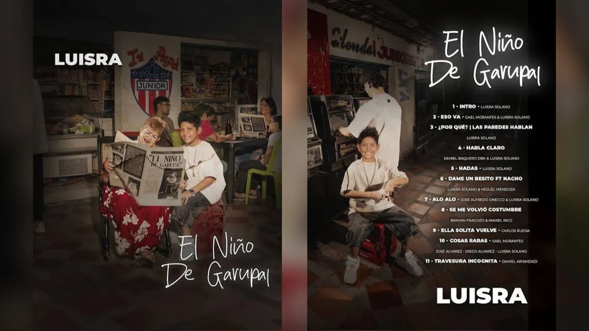 Portada y contraportada del álbum.