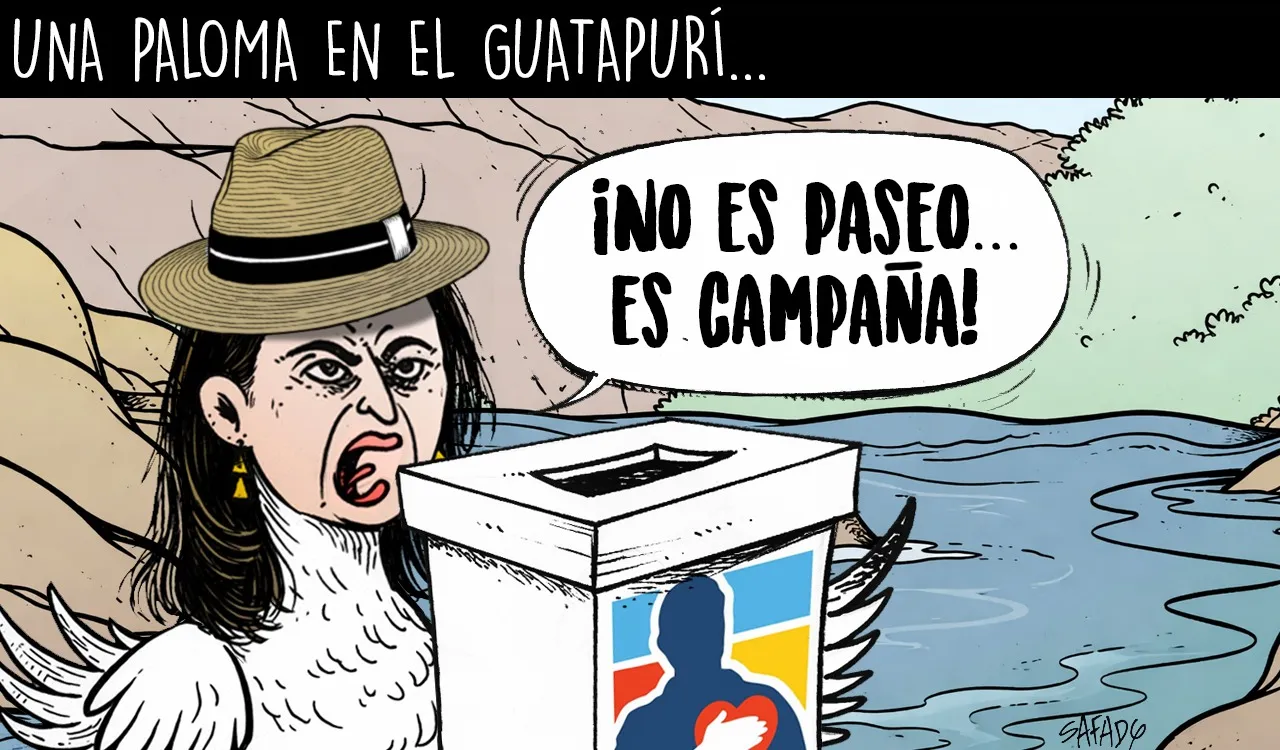 Una paloma en el Guatapurí