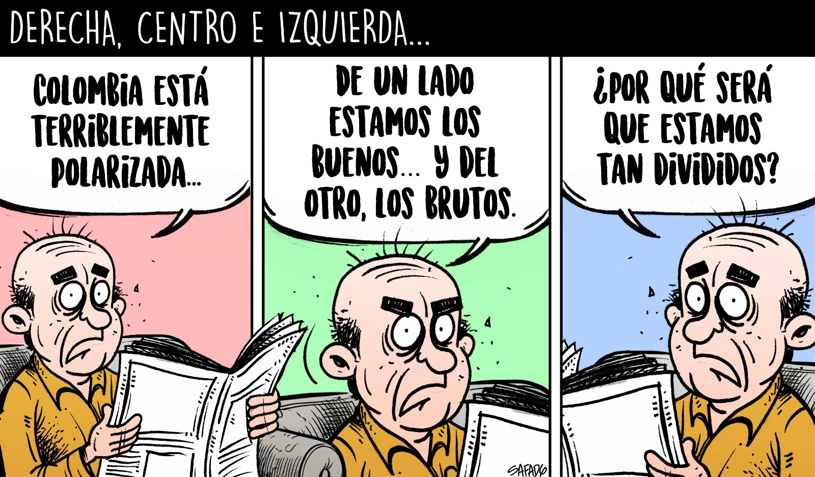 Derecha, centro e izquierda