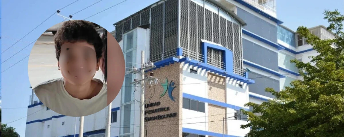 El menor edad llegó sin signos vitales a la clínica.