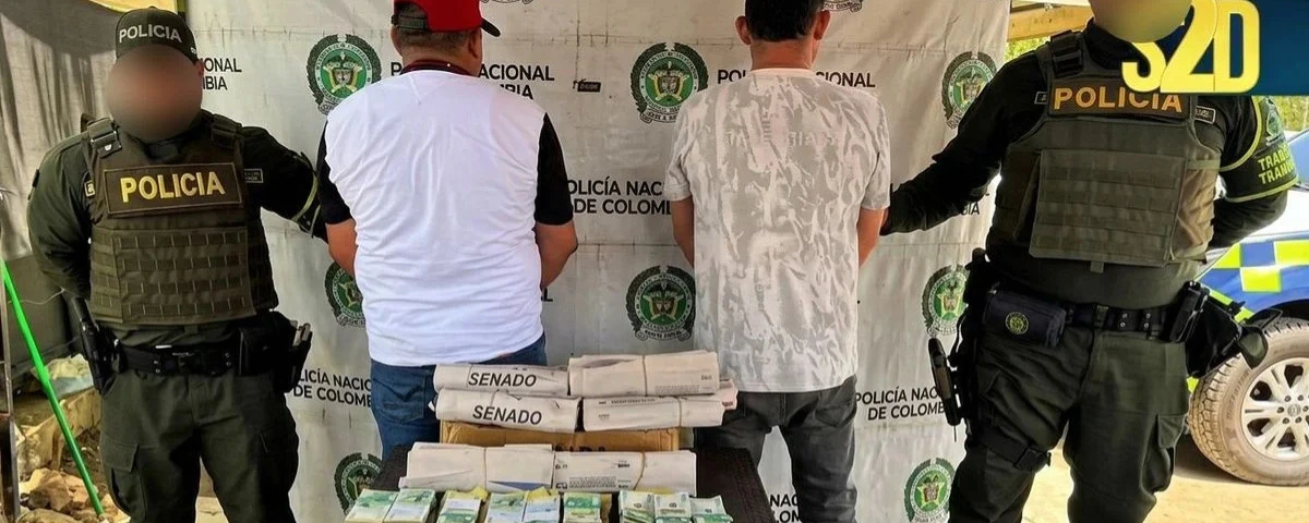 En el procedimiento fueron capturadas dos personas.