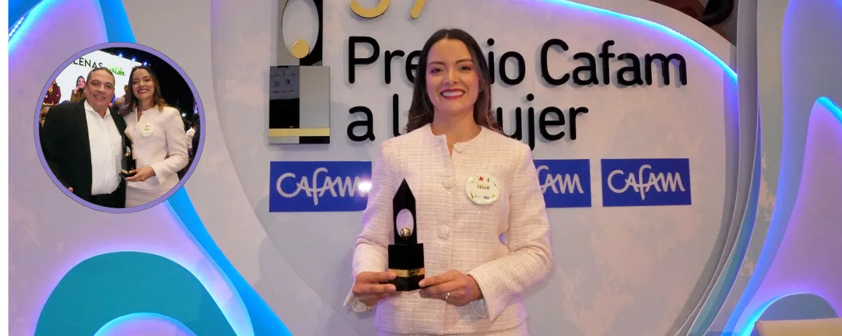 Julieth Peraza representó al Cesar en la edición 37 del Premio Mujer Cafam, donde fue reconocida por su trabajo en procesos culturales y de formación musical.