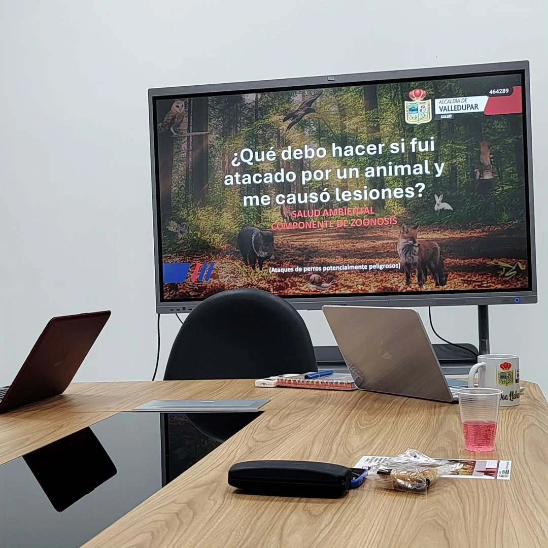 Primera mesa de articulación entre la Secretaría de Seguridad y el Comité Facilitador para atender conflictos por perros de manejo especial en Valledupar. Foto: Cortesía