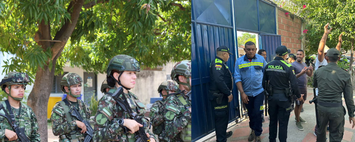 En el Cesar, 1.800 soldados tienen la responsabilidad directa de custodiar los puestos de votación habilitados para estas elecciones, mientras que 1.637 hombres cumplen la misma misión en el departamento de La Guajira.