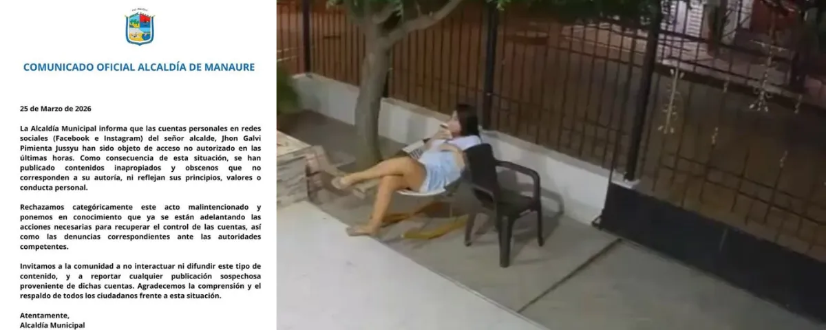 Alcaldía de Manaure asegura que redes del alcalde fueron vulneradas tras difusión de video ofensivo.