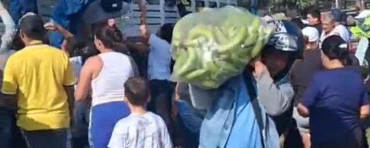 Productor regaló su cosecha de guineo y plátano en barrio de Valledupar