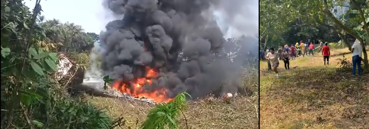 webAccidente de avión de la Fuerza Aérea.