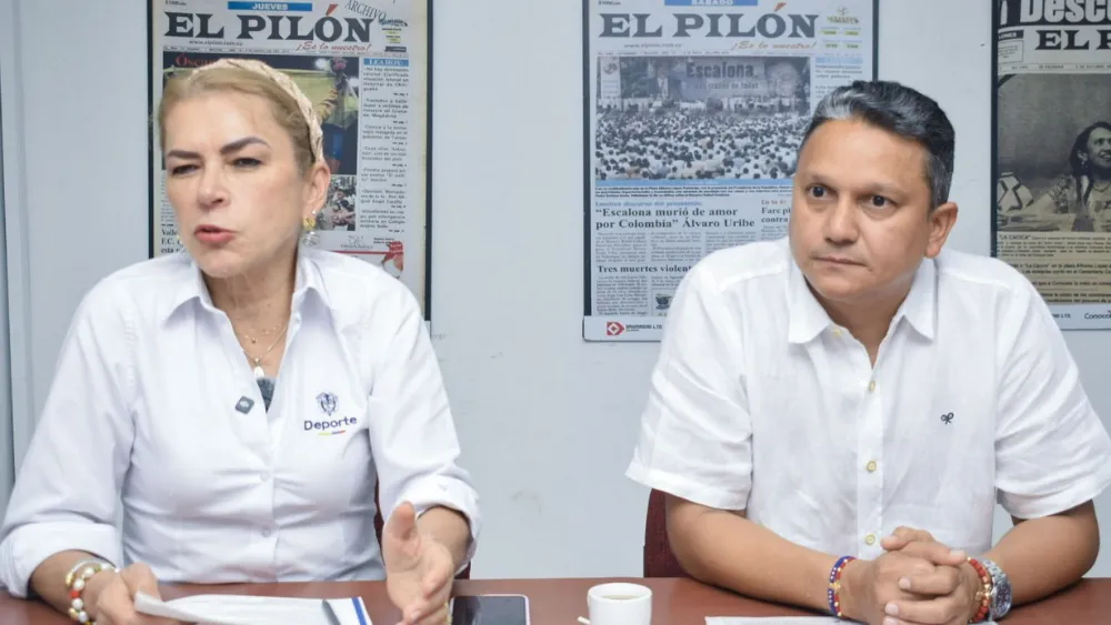 La noticia fue confirmada por la ministra del Deporte, Patricia Duque, y el director de los Juegos, Elmer Jiménez. Foto: Said Armenta.